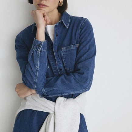 Mavi Liz Casual Koyu Mavi  Jean Elbise 130656-86430