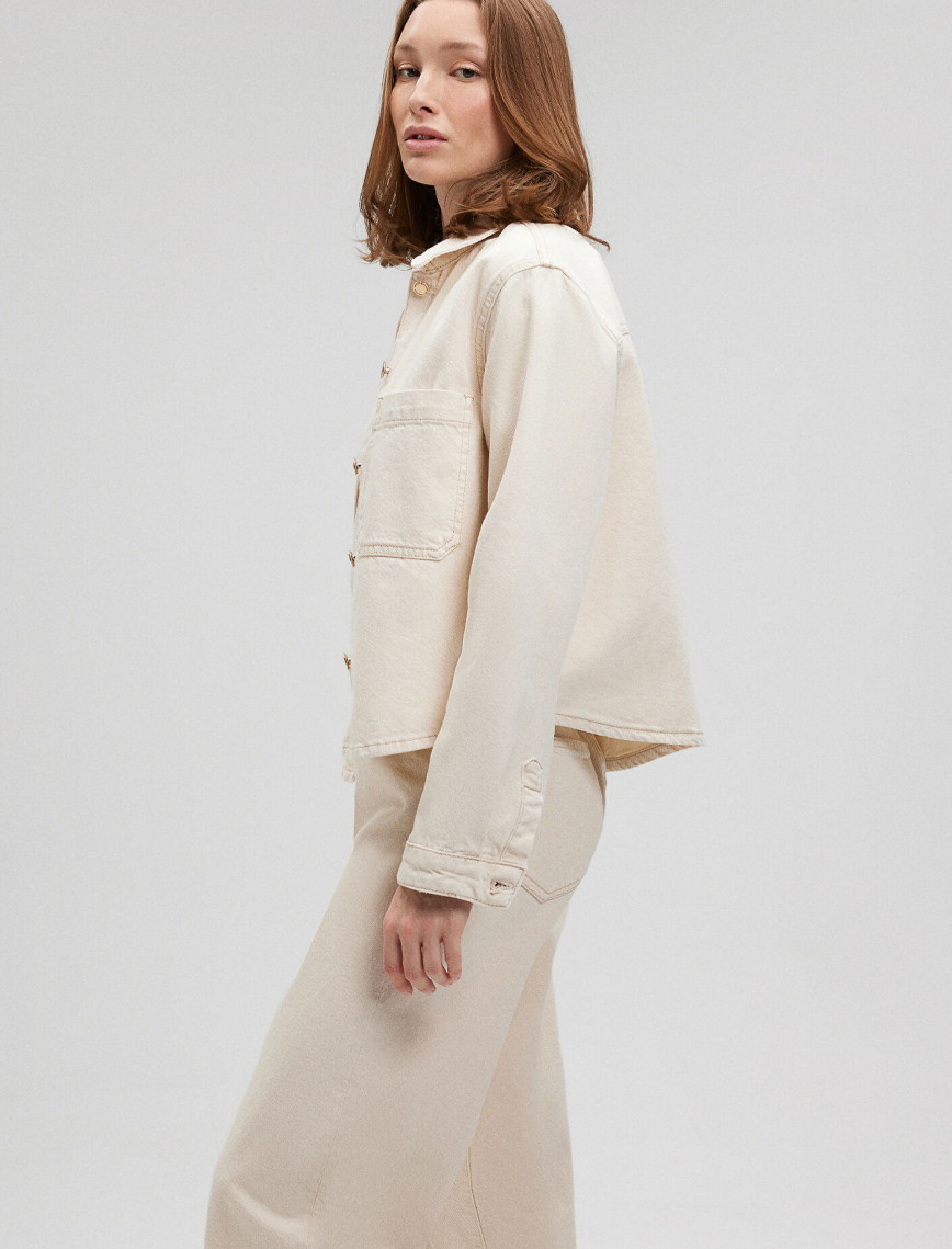 Mavi Paola Mavi Premium Ekru Jean Gömlek Crop / Kısa Kesim 1210779-87093 Mavi Paola Mavi Premium Ekru Jean Gömlek Crop / Kısa Kesim 1210779-87093