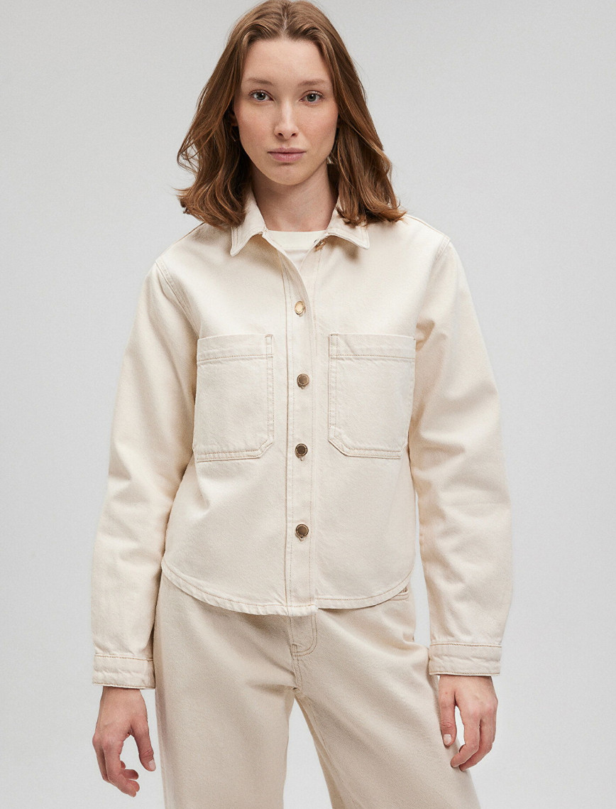 Mavi Paola Mavi Premium Ekru Jean Gömlek Crop / Kısa Kesim 1210779-87093 Mavi Paola Mavi Premium Ekru Jean Gömlek Crop / Kısa Kesim 1210779-87093