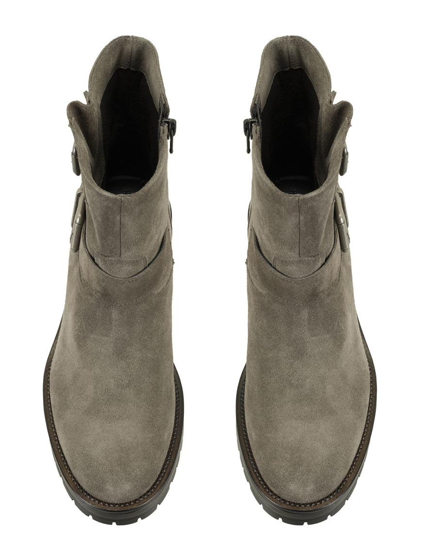 Brices Kemer Aksesuarlı Vizon Kadın Topuklu Süet Bot Brices Kemer Aksesuarlı Vizon Kadın Topuklu Süet Bot