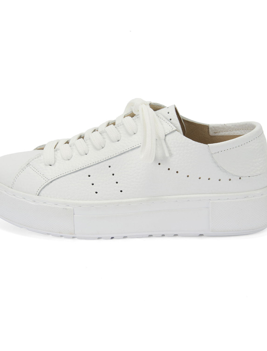 Kadın Beyaz Deri Spor Ayakkabı Kadın Beyaz Deri Spor Ayakkabı