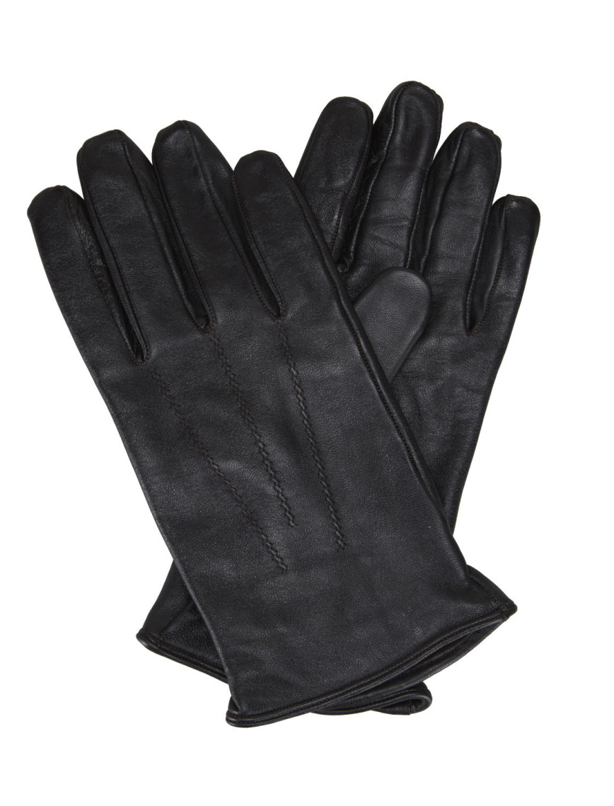 Vespera Siyah Erkek Lastikli Deri Eldiven Vespera Siyah Erkek Lastikli Deri Eldiven