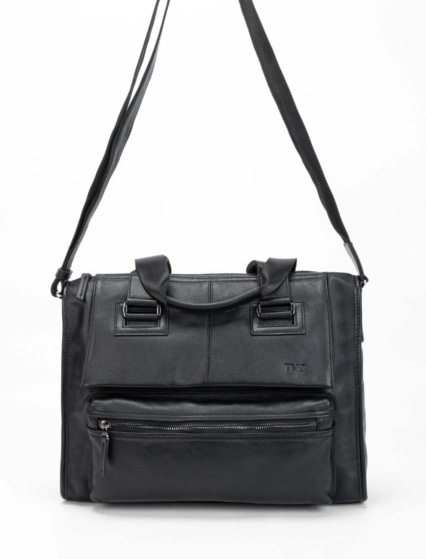 Tamer Tanca Erkek Hakiki Deri Siyah Evrak Çantası Tamer Tanca Erkek Hakiki Deri Siyah Evrak Çantası