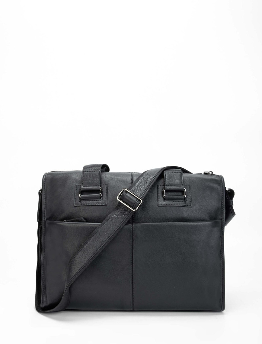 Tamer Tanca Erkek Hakiki Deri Siyah Evrak Çantası Tamer Tanca Erkek Hakiki Deri Siyah Evrak Çantası