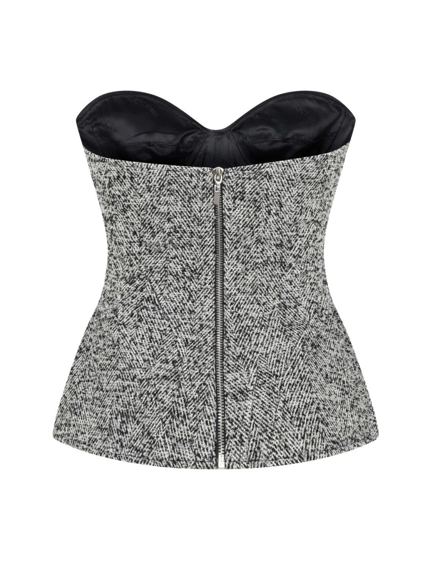 Straplez Kalp Yaka Bluz Straplez Kalp Yaka Bluz