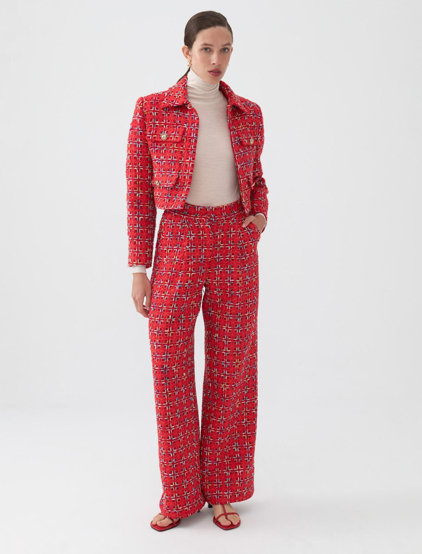 Yüksek Bel Tüvit Pantolon Yüksek Bel Tüvit Pantolon