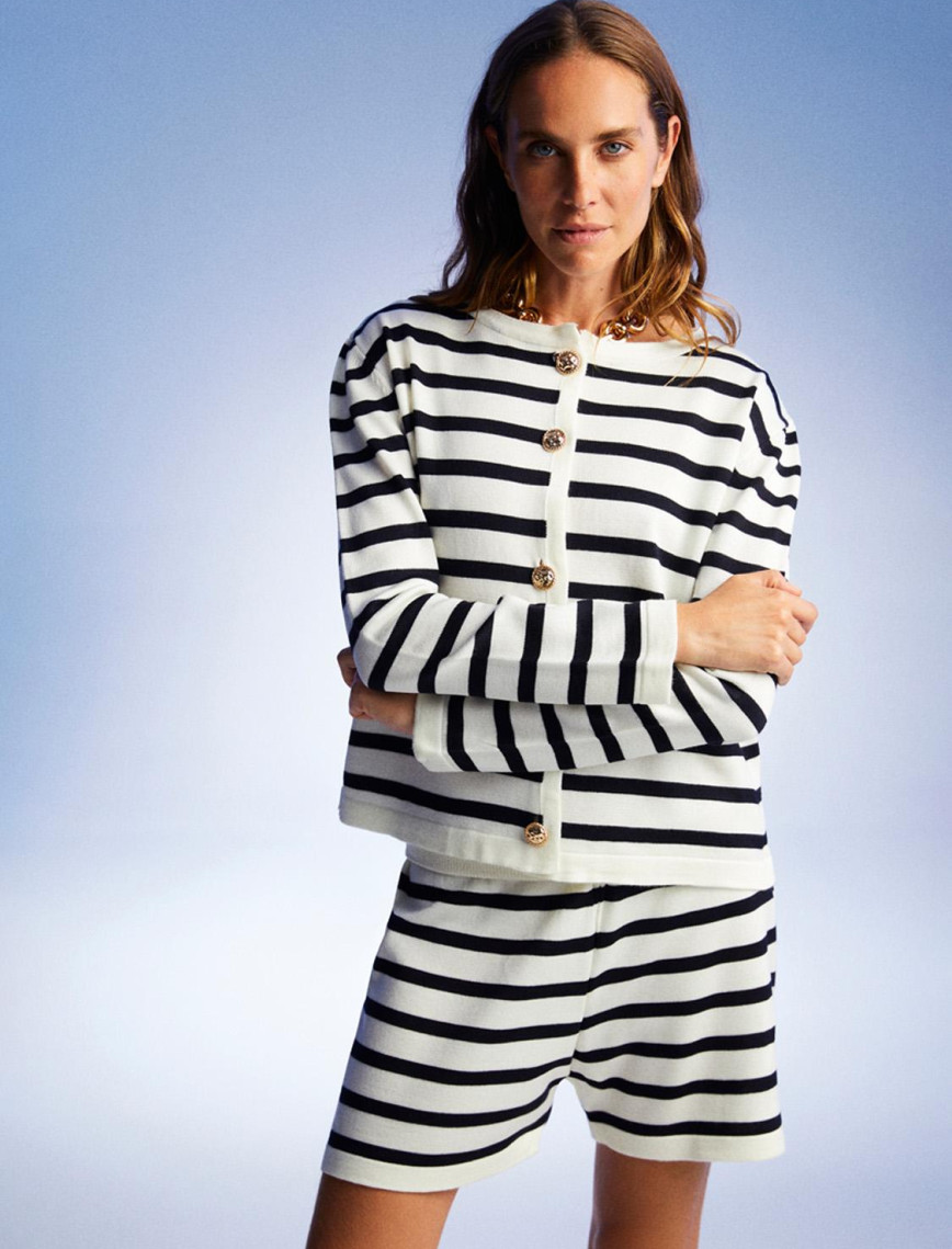 Çizgili Şort Çizgili Şort