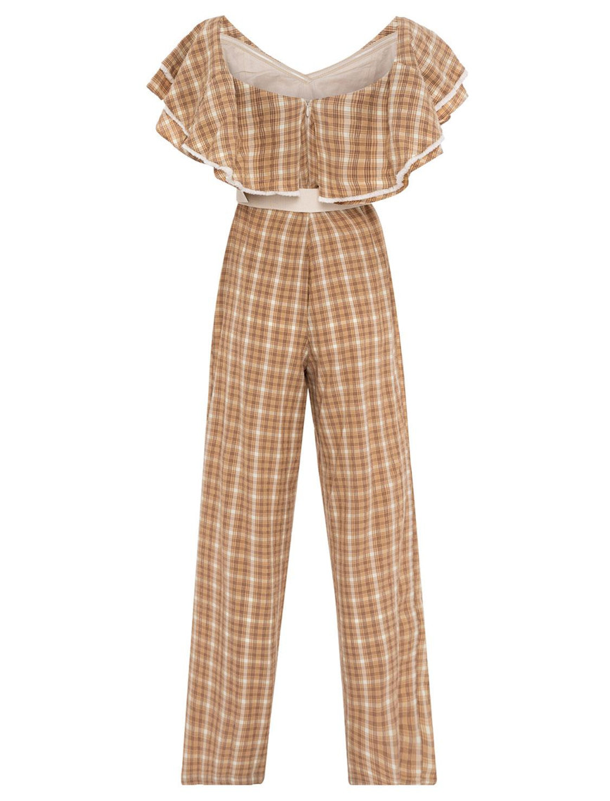 Fırfır Detaylı Tulum Fırfır Detaylı Tulum