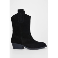 Tamer Tanca Kadın Hakiki Deri Siyah Süet Western Bot Tamer Tanca Kadın Hakiki Deri Siyah Süet Western Bot