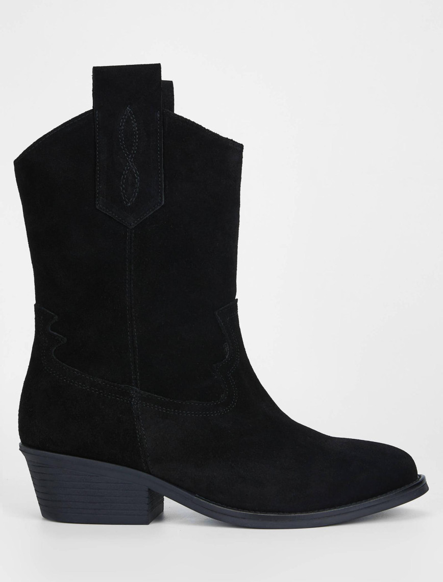 Tamer Tanca Kadın Hakiki Deri Taba Süet Western Bot Tamer Tanca Kadın Hakiki Deri Taba Süet Western Bot