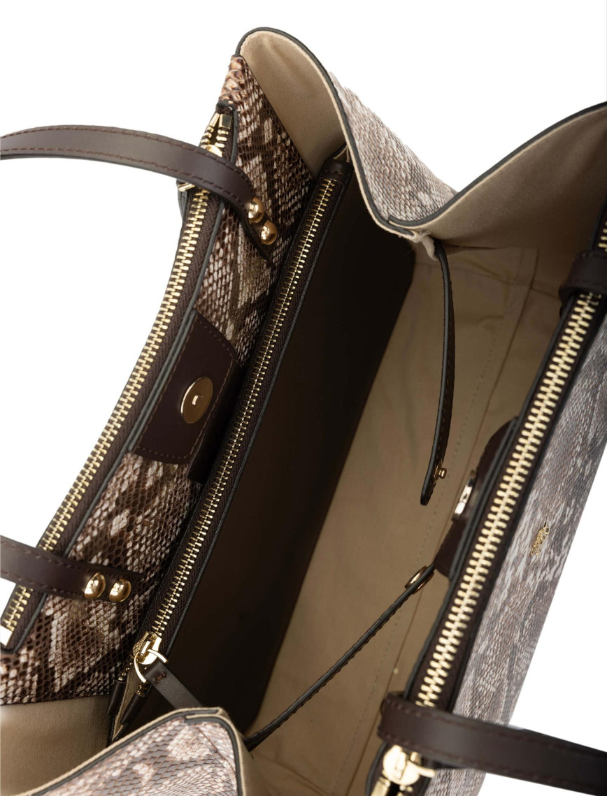 Tamer Tanca Kadın Hakiki Deri Naturel Omuz Çanta