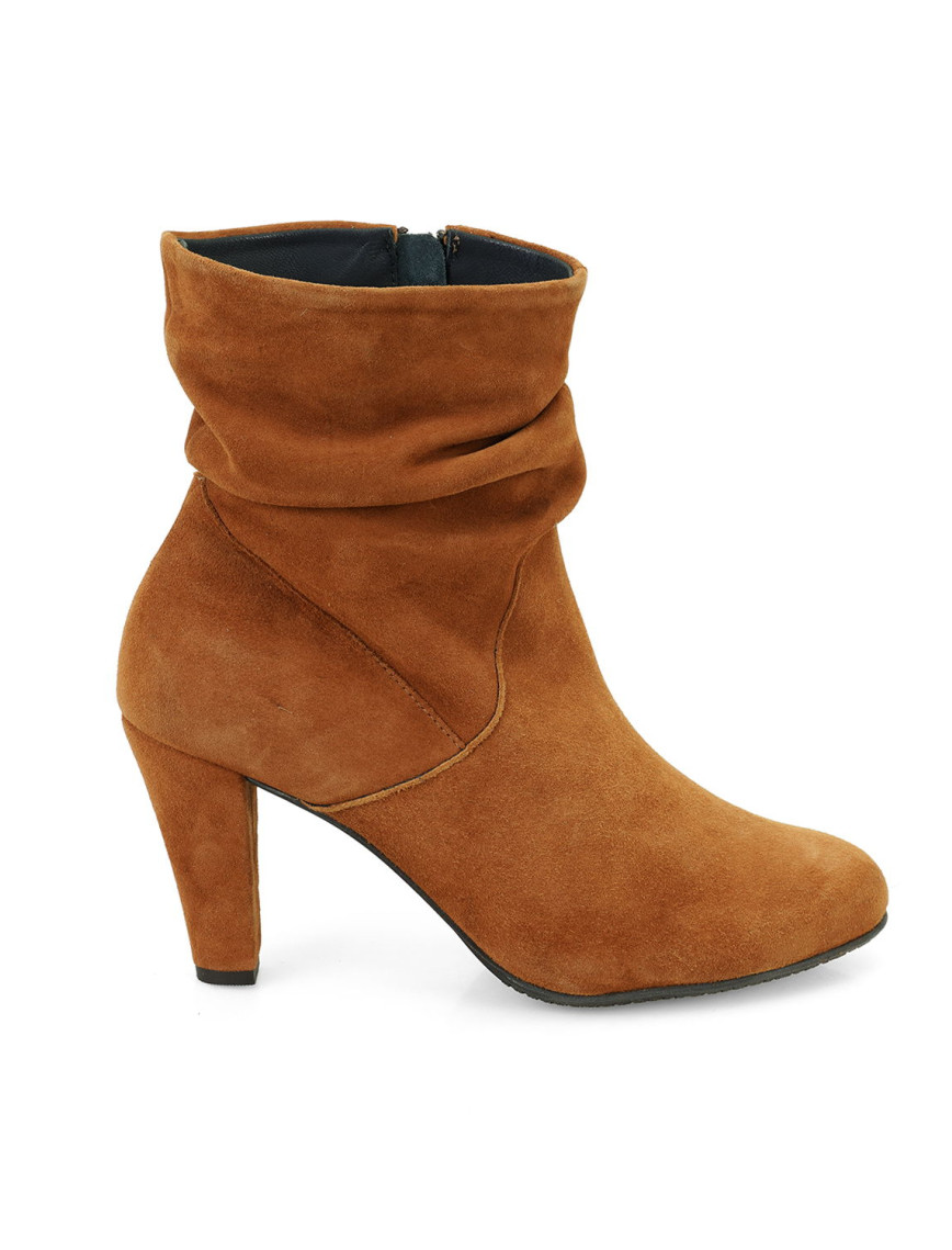 Belen Taba Kadın DesaComfort Fermuarlı Topuklu Deri Bot Belen Taba Kadın DesaComfort Fermuarlı Topuklu Deri Bot
