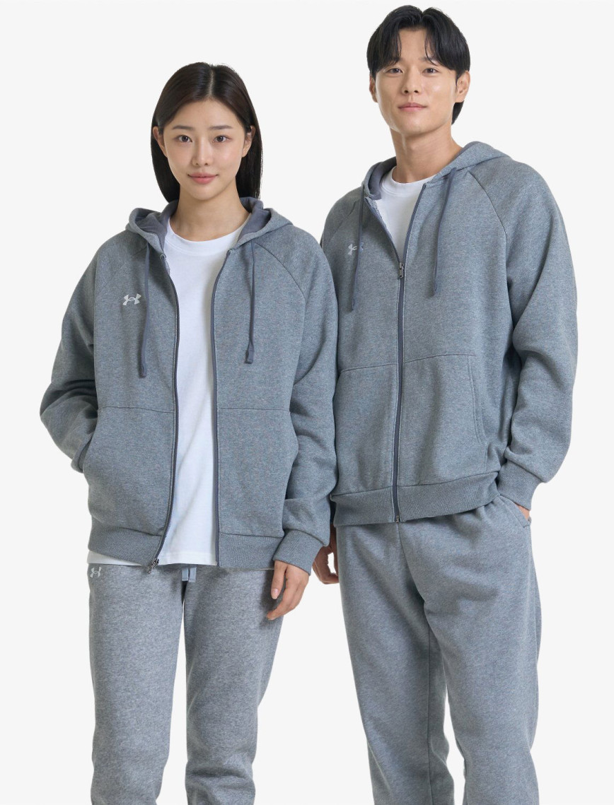 Under Armour Rival Fleece FZ Hood Erkek Gri Sweatshirt Under Armour Rival Fleece FZ Hood Erkek Gri Sweatshirt