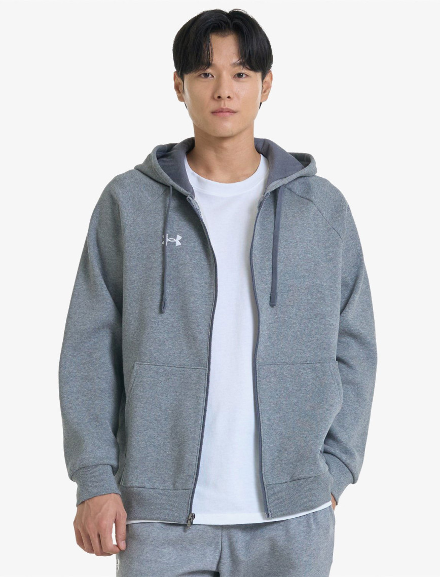 Under Armour Rival Fleece FZ Hood Erkek Gri Sweatshirt Under Armour Rival Fleece FZ Hood Erkek Gri Sweatshirt