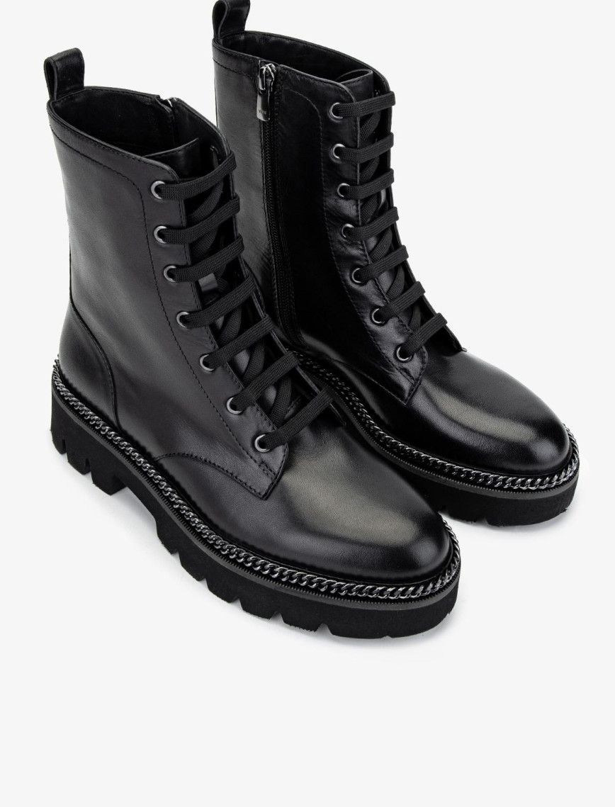 Valmenti Kadın Hakiki Deri Siyah Deri Casual Bot Valmenti Kadın Hakiki Deri Siyah Deri Casual Bot