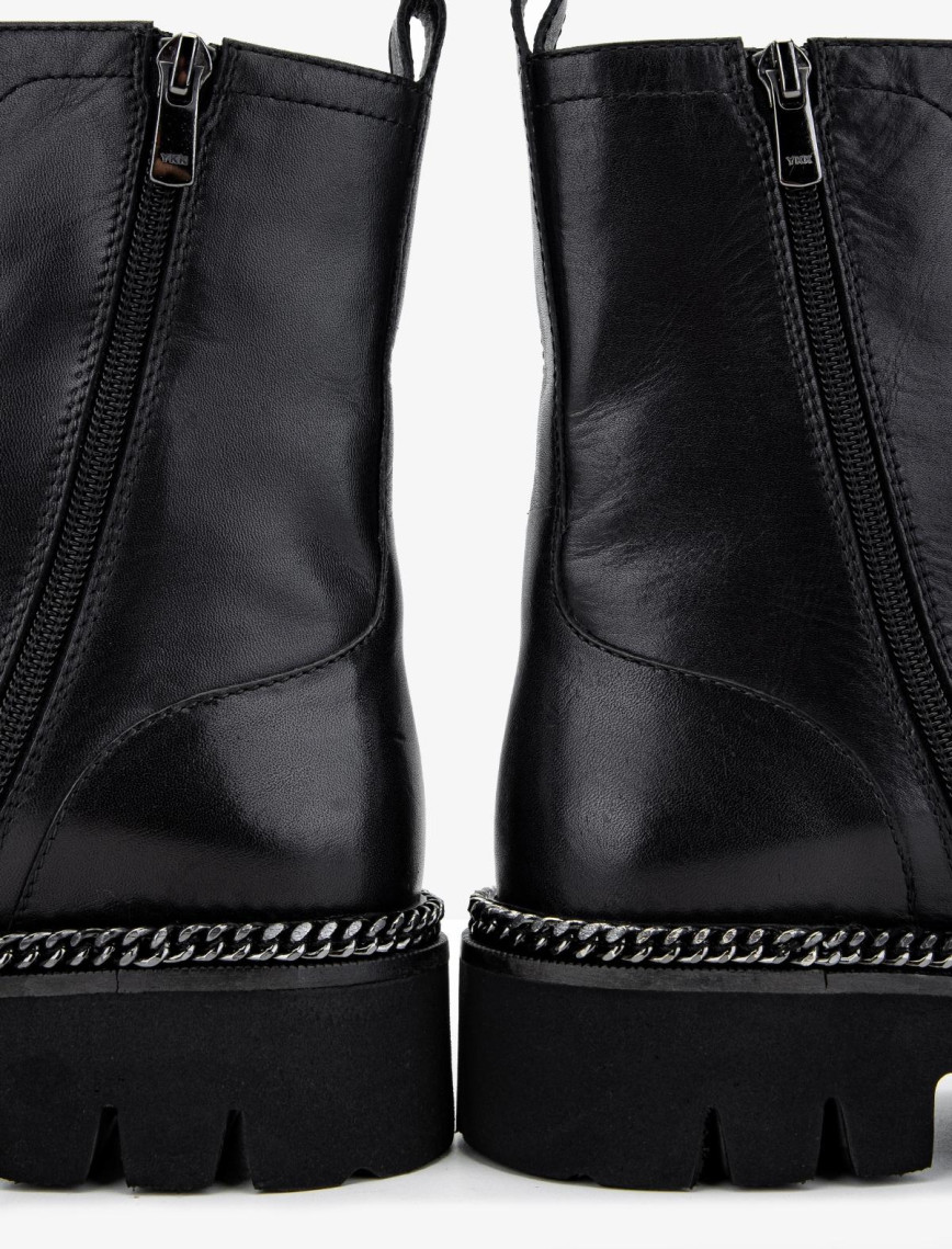 Valmenti Kadın Hakiki Deri Siyah Deri Casual Bot Valmenti Kadın Hakiki Deri Siyah Deri Casual Bot