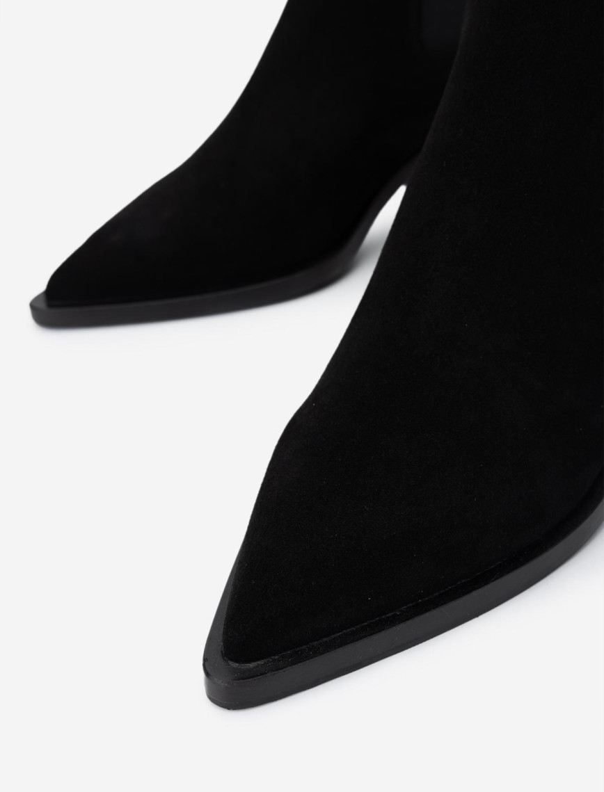 Valmenti Kadın Hakiki Deri Siyah Süet Casual Bot Valmenti Kadın Hakiki Deri Siyah Süet Casual Bot