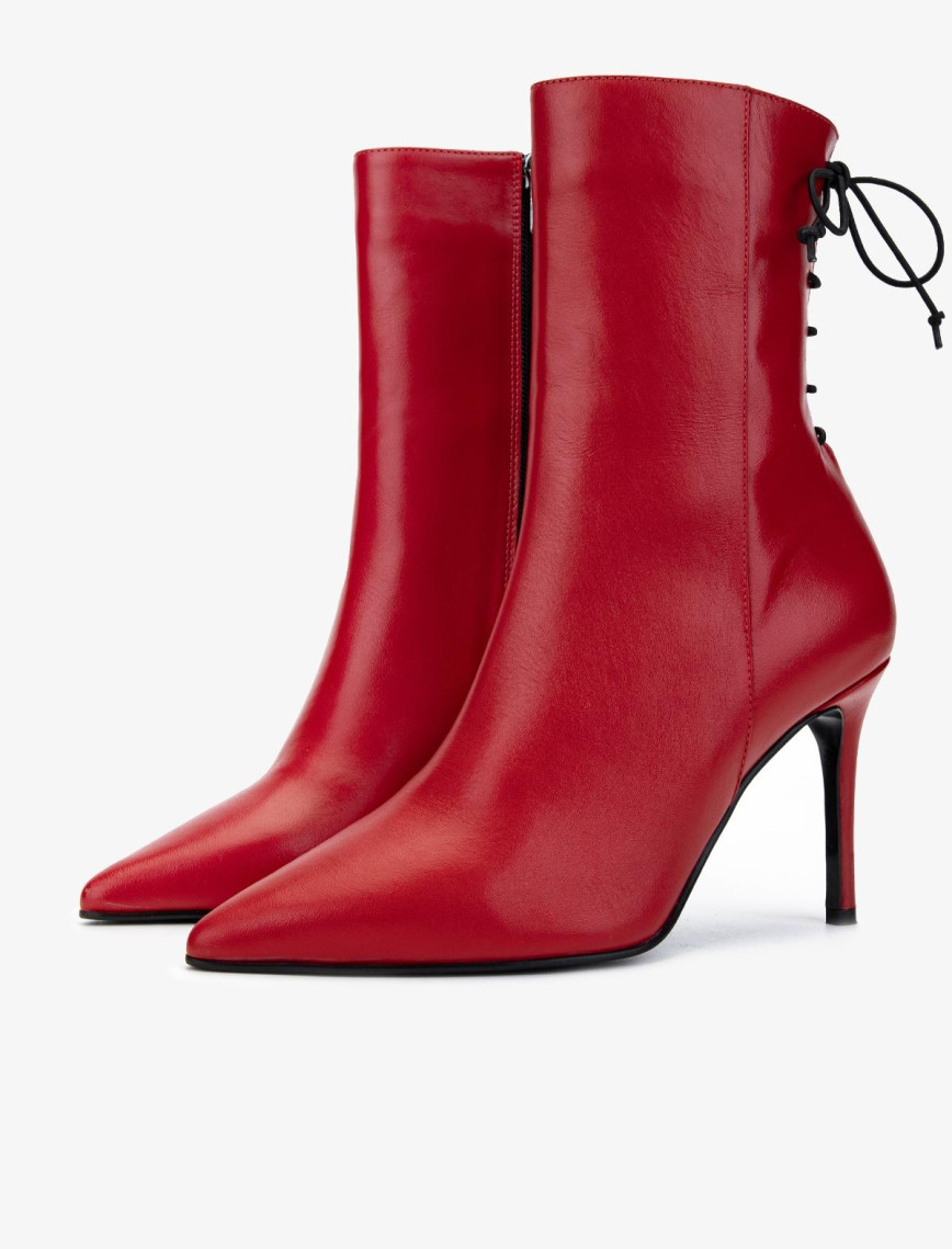 Valmenti Kadın . Kırmızı Topuklu Bot Valmenti Kadın . Kırmızı Topuklu Bot
