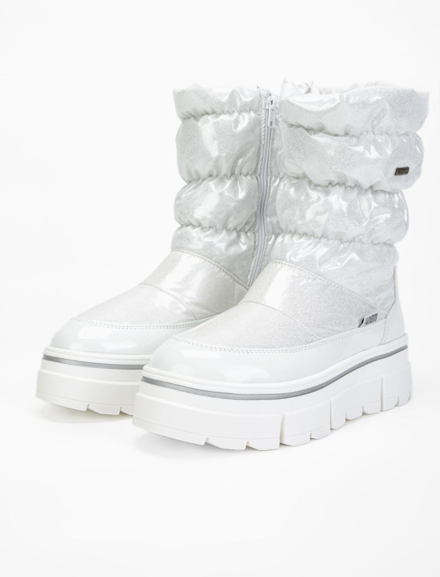 Valmenti Abriana Kadın Beyaz parıltı Deri & Tekstil Kar Botu Valmenti Abriana Kadın Beyaz parıltı Deri & Tekstil Kar Botu