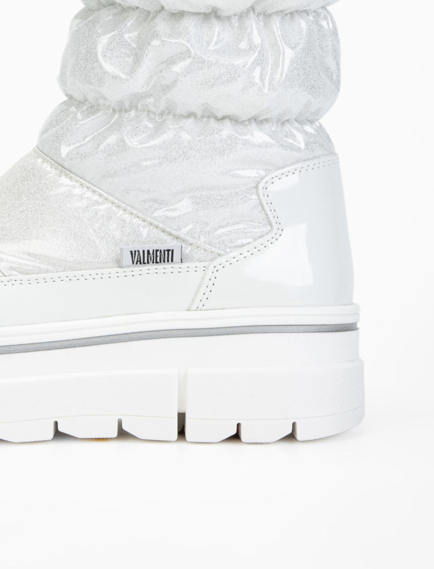 Valmenti Abriana Kadın Beyaz parıltı Deri & Tekstil Kar Botu Valmenti Abriana Kadın Beyaz parıltı Deri & Tekstil Kar Botu