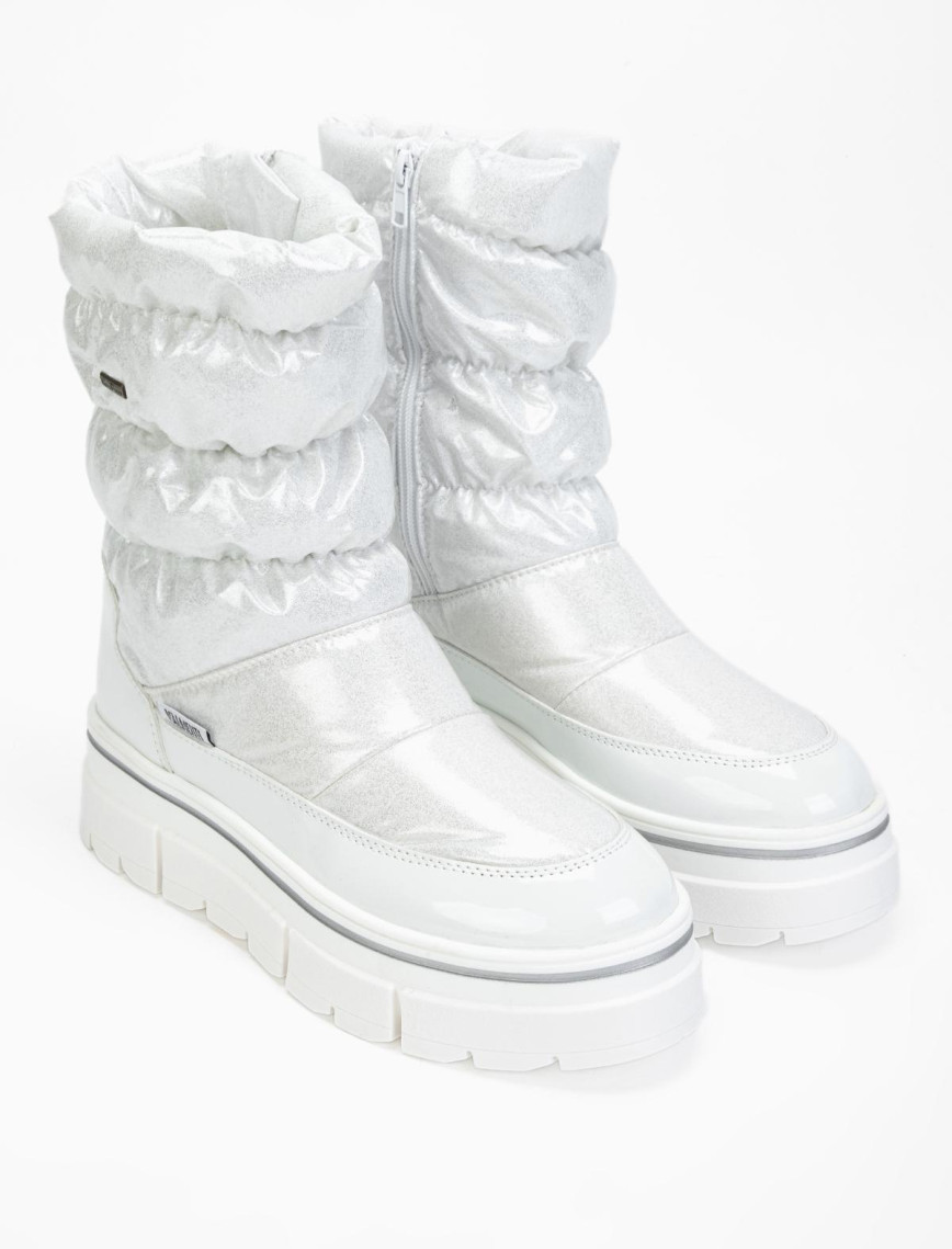 Valmenti Abriana Kadın Beyaz parıltı Deri & Tekstil Kar Botu Valmenti Abriana Kadın Beyaz parıltı Deri & Tekstil Kar Botu