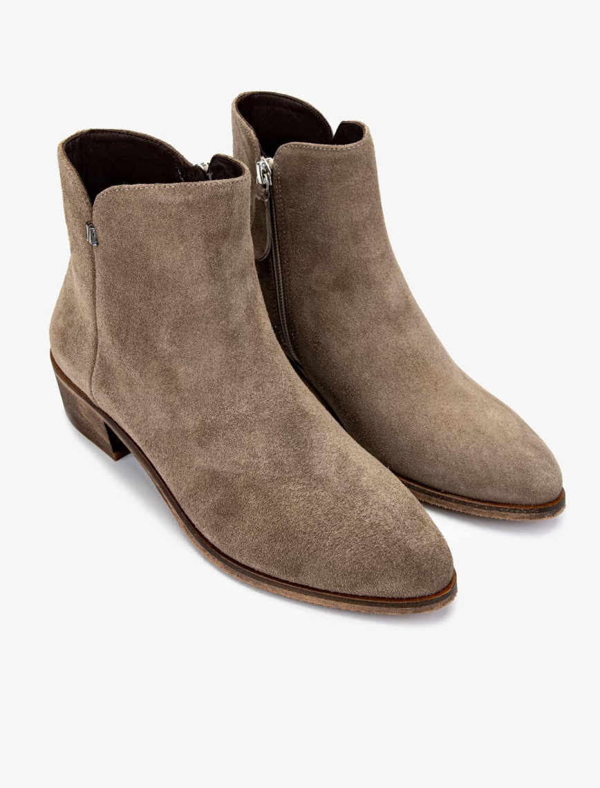 Valmenti Kadın Hakiki Deri Vizon Topuklu Bot Valmenti Kadın Hakiki Deri Vizon Topuklu Bot