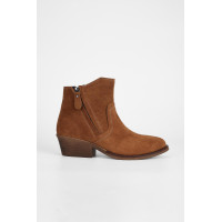 Valmenti Kadın Taba Süet Hakiki Deri Casual Bot