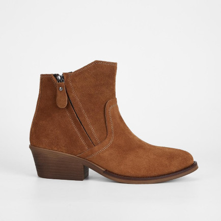 Valmenti Kadın Taba Süet Hakiki Deri Casual Bot