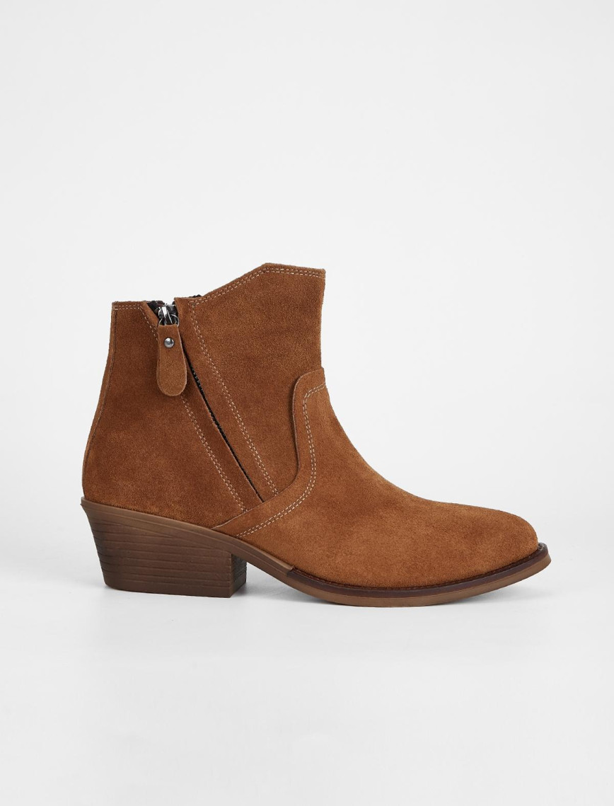 Valmenti Kadın Siyah Süet Hakiki Deri Casual Bot