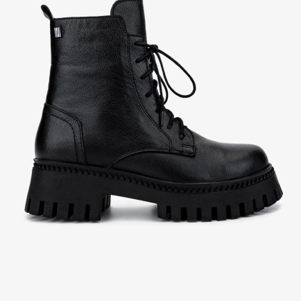 Valmenti Kadın Hakiki Deri Siyah Floter Casual Bot