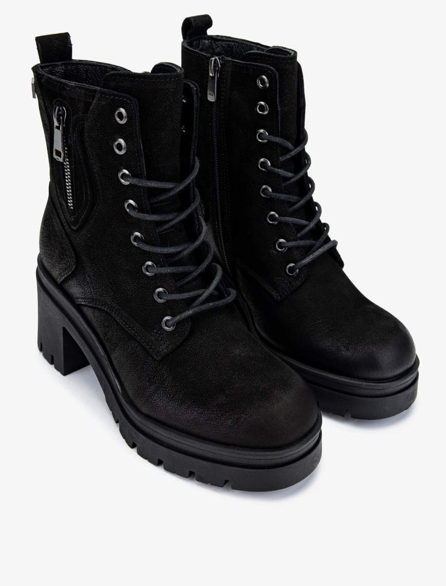 Valmenti Kadın Hakiki Deri Siyah Nubuk Casual Bot Valmenti Kadın Hakiki Deri Siyah Nubuk Casual Bot