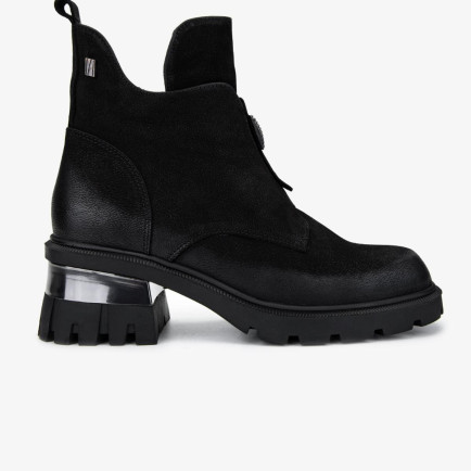 Valmenti Kadın Hakiki Deri Siyah Nubuk Casual Bot Valmenti Kadın Hakiki Deri Siyah Nubuk Casual Bot