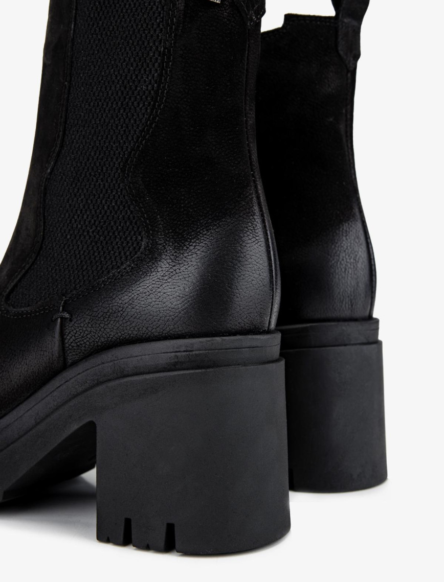 Valmenti Kadın Hakiki Deri Siyah Nubuk Casual Bot Valmenti Kadın Hakiki Deri Siyah Nubuk Casual Bot