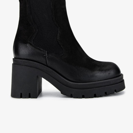 Valmenti Kadın Hakiki Deri Siyah Nubuk Casual Bot Valmenti Kadın Hakiki Deri Siyah Nubuk Casual Bot