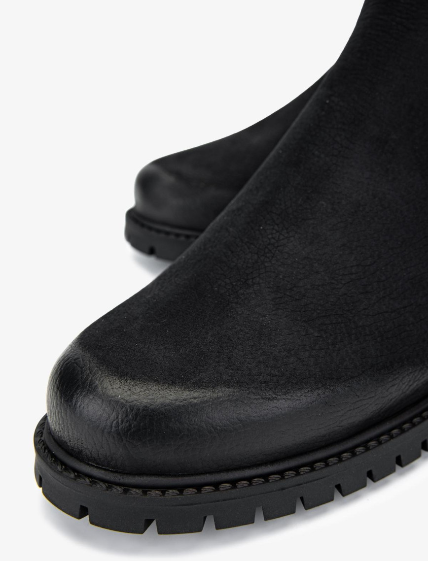 Valmenti Kadın Siyah Nubuk Düz Bot Valmenti Kadın Siyah Nubuk Düz Bot