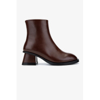 Valmenti Kadın Hakiki Deri Kahverengi Topuklu Bot