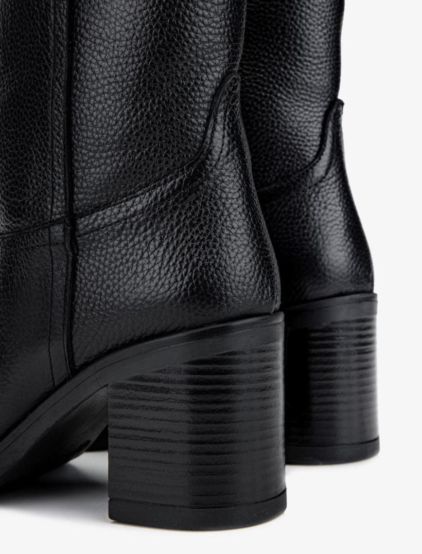 Valmenti Kadın Hakiki Deri Siyah Floter Casual Bot