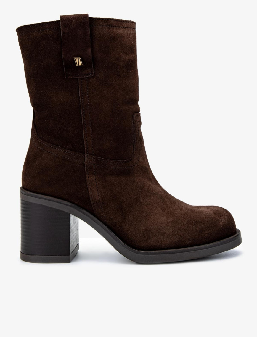 Valmenti Kadın Hakiki Deri Tütün Süet Casual Bot