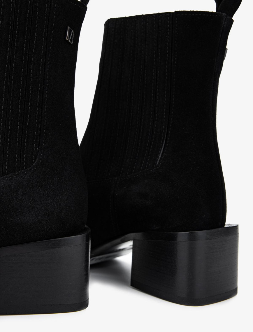 Valmenti Kadın Hakiki Deri Siyah Süet Casual Bot Valmenti Kadın Hakiki Deri Siyah Süet Casual Bot