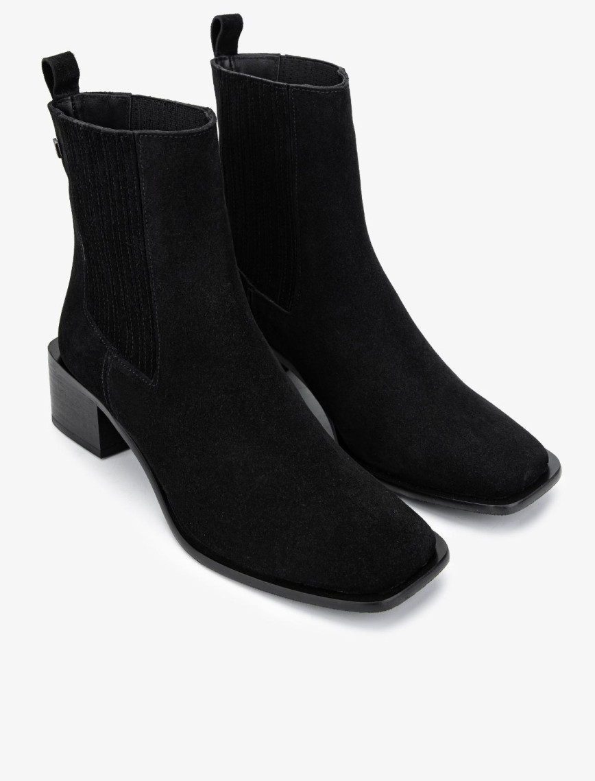 Valmenti Kadın Hakiki Deri Siyah Süet Casual Bot Valmenti Kadın Hakiki Deri Siyah Süet Casual Bot