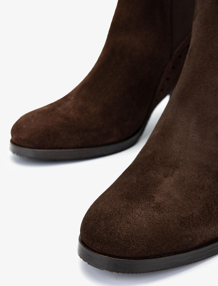 Valmenti Kadın Hakiki Deri Kahverengi Süet Casual Bot