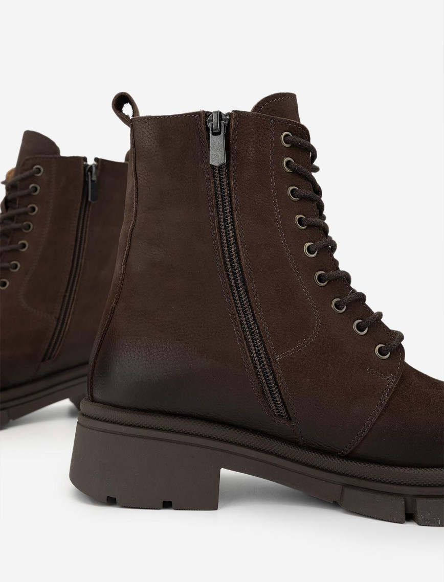 Valmenti Kadın Hakiki Deri Kahverengi Nubuk Casual Bot Valmenti Kadın Hakiki Deri Kahverengi Nubuk Casual Bot