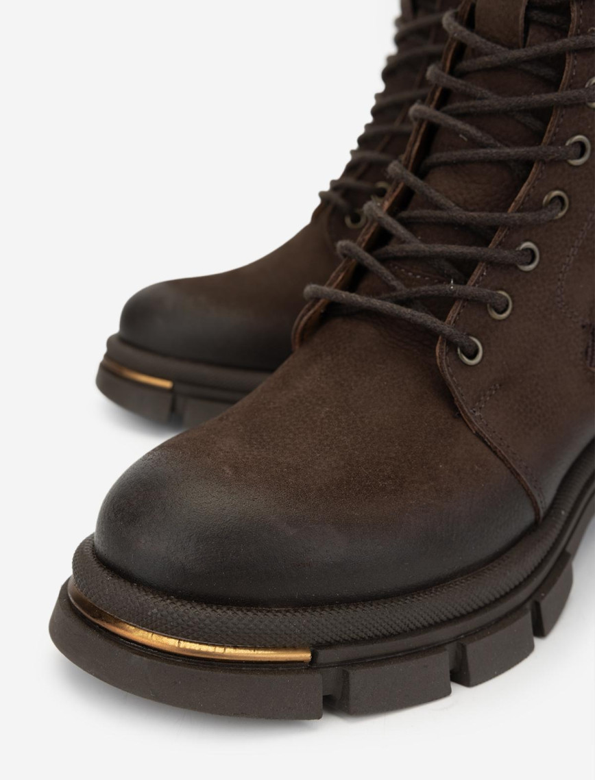 Valmenti Kadın Hakiki Deri Kahverengi Nubuk Casual Bot Valmenti Kadın Hakiki Deri Kahverengi Nubuk Casual Bot