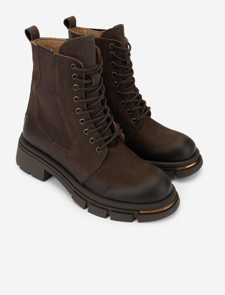 Valmenti Kadın Hakiki Deri Kahverengi Nubuk Casual Bot Valmenti Kadın Hakiki Deri Kahverengi Nubuk Casual Bot