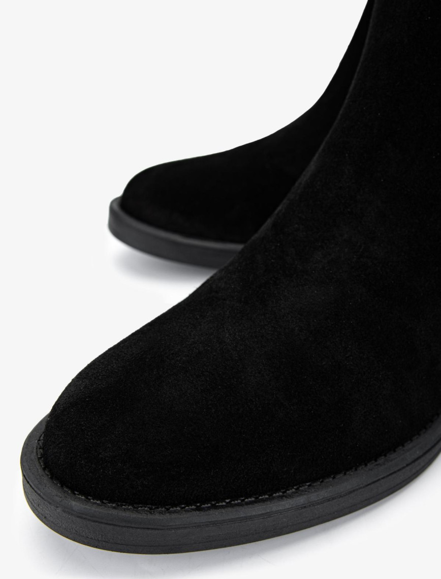 Valmenti Kadın Hakiki Deri Siyah Süet Casual Bot Valmenti Kadın Hakiki Deri Siyah Süet Casual Bot