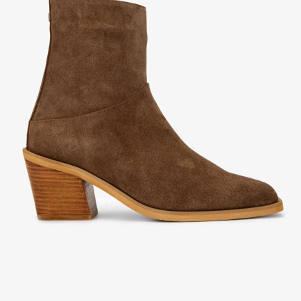 Valmenti Kadın Hakiki Deri Tütün Süet Casual Bot