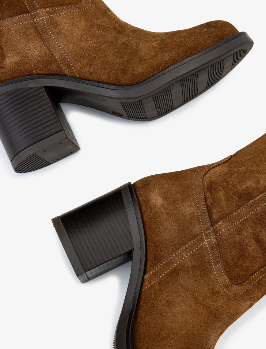 Valmenti Kadın Hakiki Deri Tütün Süet Casual Bot