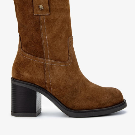 Valmenti Kadın Hakiki Deri Tütün Süet Casual Bot