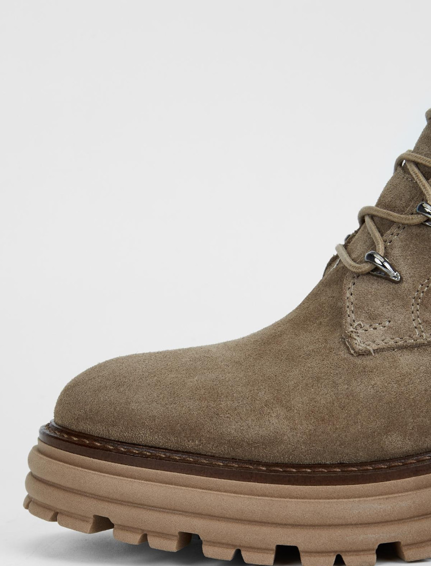 Valmenti Sirius Kadın Bej Süet Hakiki Deri Casual Bot