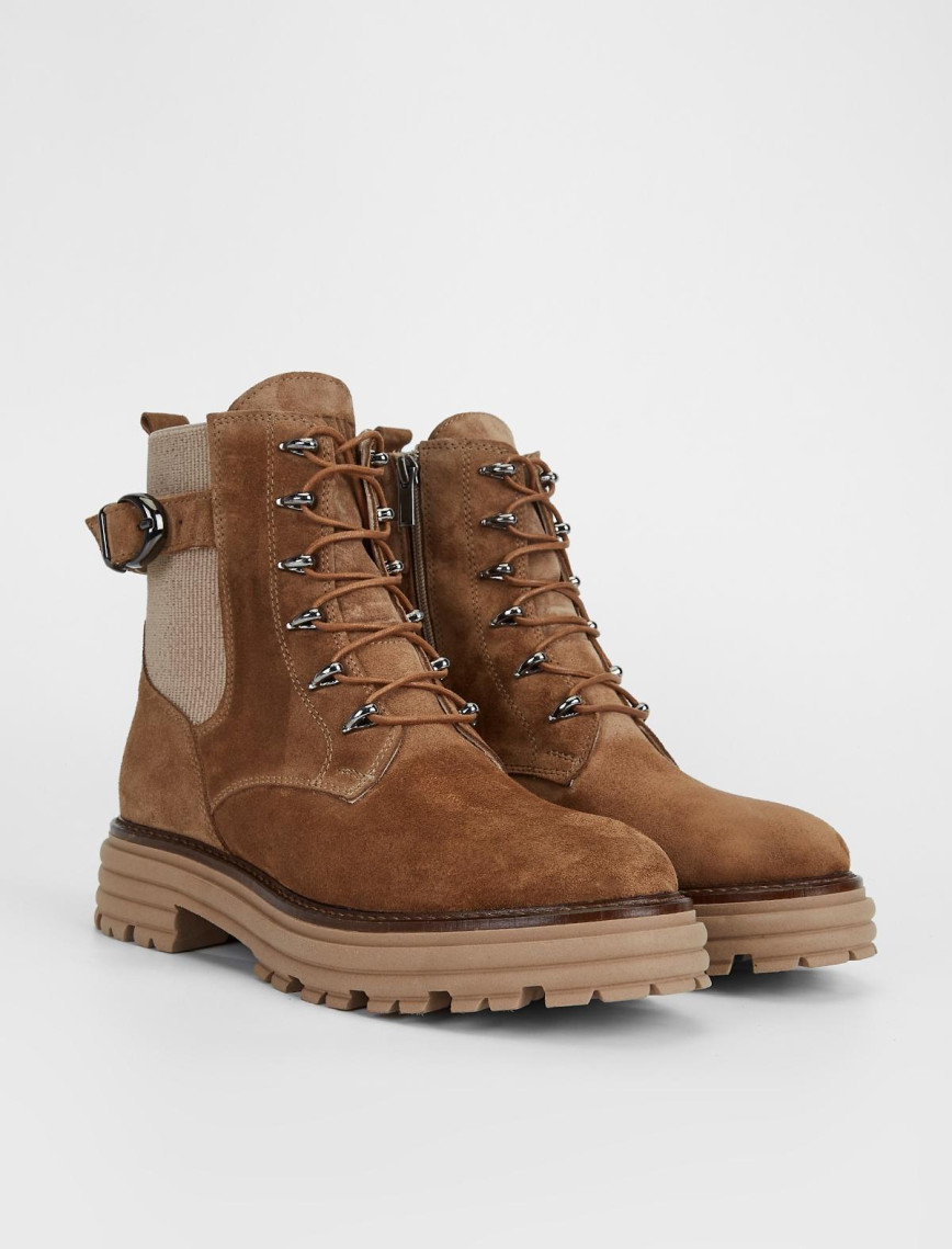 Valmenti Sirius Kadın Tütün Süet Hakiki Deri Casual Bot